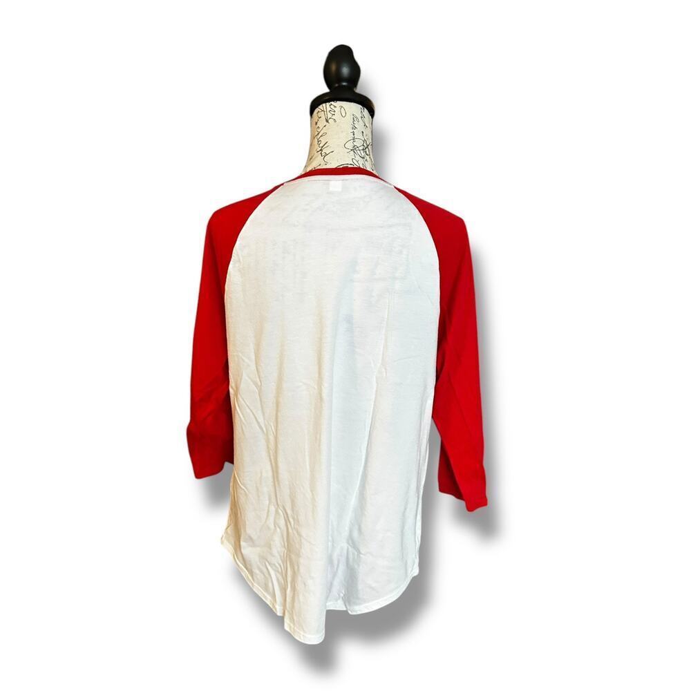 Under Armour MLB Washington Nationals Raglan T-shirt Red Swing for the Fence XL - Picture 3 of 5